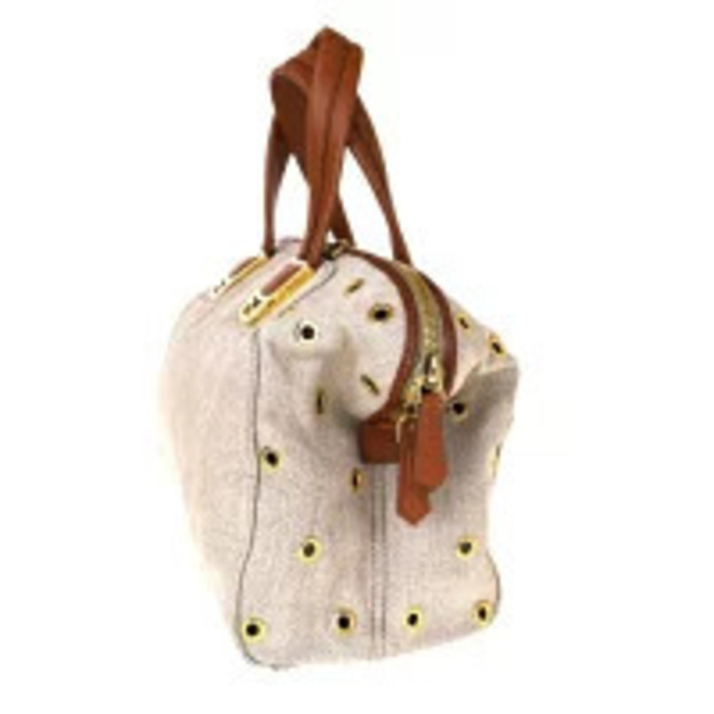 Fendi Beige Leather Handbag Tan